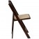 Set of 2- HERCULES Series Fruitwood Wood Folding Chair with Vinyl Padded Seat
