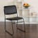 HERCULES Series 500 lb. Capacity High Density Black Fabric Stacking Chair with Sled Base