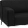 HERCULES Definity Series Contemporary Black LeatherSoft Loveseat