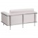 HERCULES Lesley Series Contemporary Melrose White LeatherSoft Loveseat with Encasing Frame