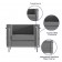 Hercules Regal Series Contemporary Gray LeatherSoft Chair with Encasing Frame 