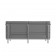 Hercules Regal Series Contemporary Gray LeatherSoft Loveseat with Encasing Frame