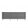 Hercules Regal Series Contemporary Gray LeatherSoft Sofa with Encasing Frame