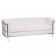 HERCULES Regal Series Contemporary Melrose White LeatherSoft Sofa with Encasing Frame