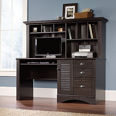 Sauder harbor view shop computer armoire