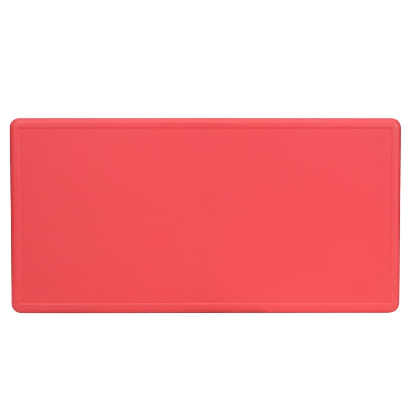 24x48 Height Adjustable Rectangular Red Activity Table