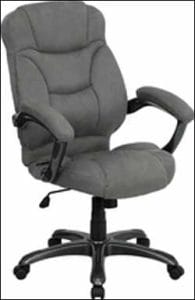 Gray Microfiber High Back Office Chair