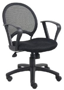 Boss Mesh Task Chair with Loop Arms B6217