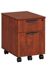 PL1007 Box/File Mobile Pedestal in Cherry