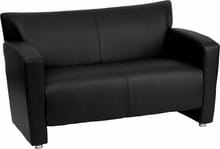 HERCULES Majesty Series Black LeatherSoft Loveseat