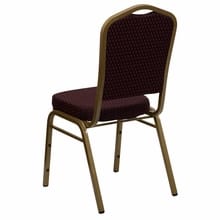 Burgundy Fabric Banquet Chair