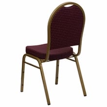 Burgundy Fabric Banquet Chair