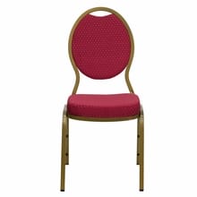 Burgundy Fabric Banquet Chair