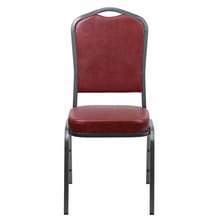 Burgundy Vinyl Banquet Chair