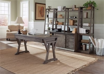 Stone Brook Leaning Bookcase by Liberty Furniture