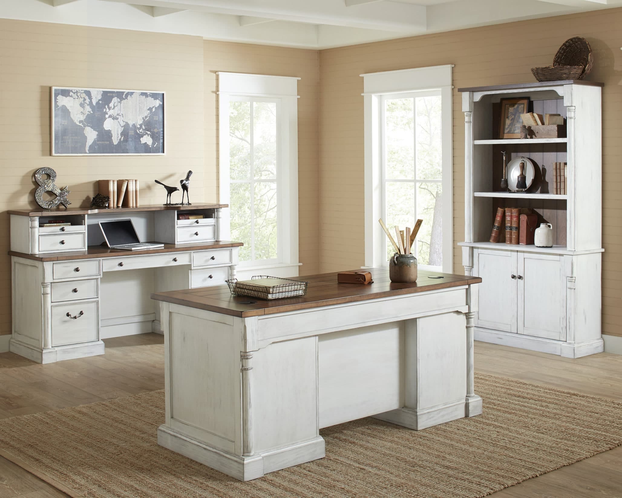 Durham 66" Double Pedestal Executive Desk by Martin Furniture