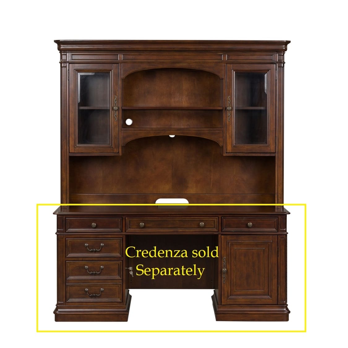Brayton Manor Jr. Executive Credenza Hutch by Liberty Furniture