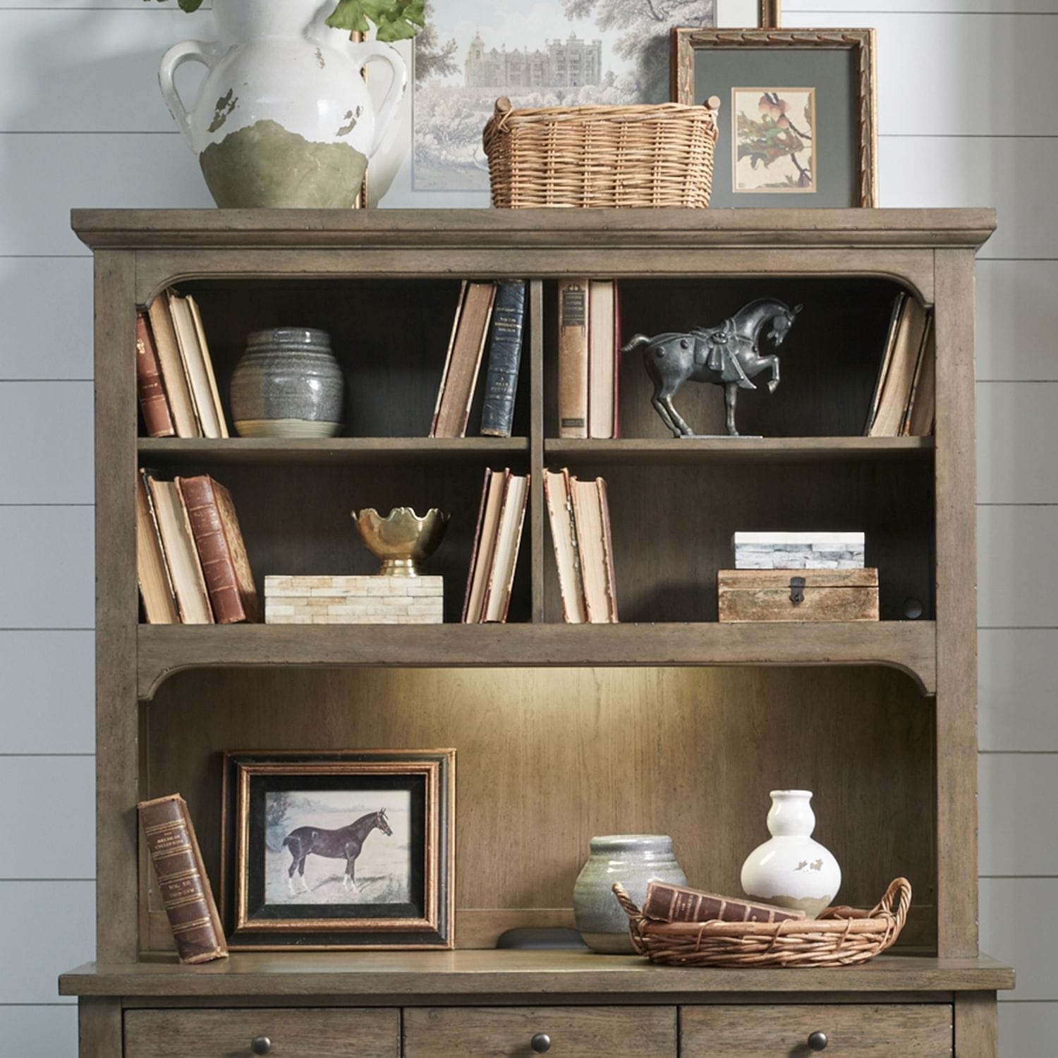 Americana Farmhouse Credenza Hutch by Liberty