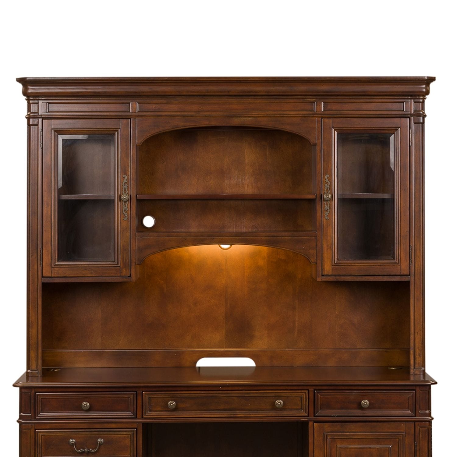 Brayton Manor Jr. Executive Credenza Hutch by Liberty Furniture