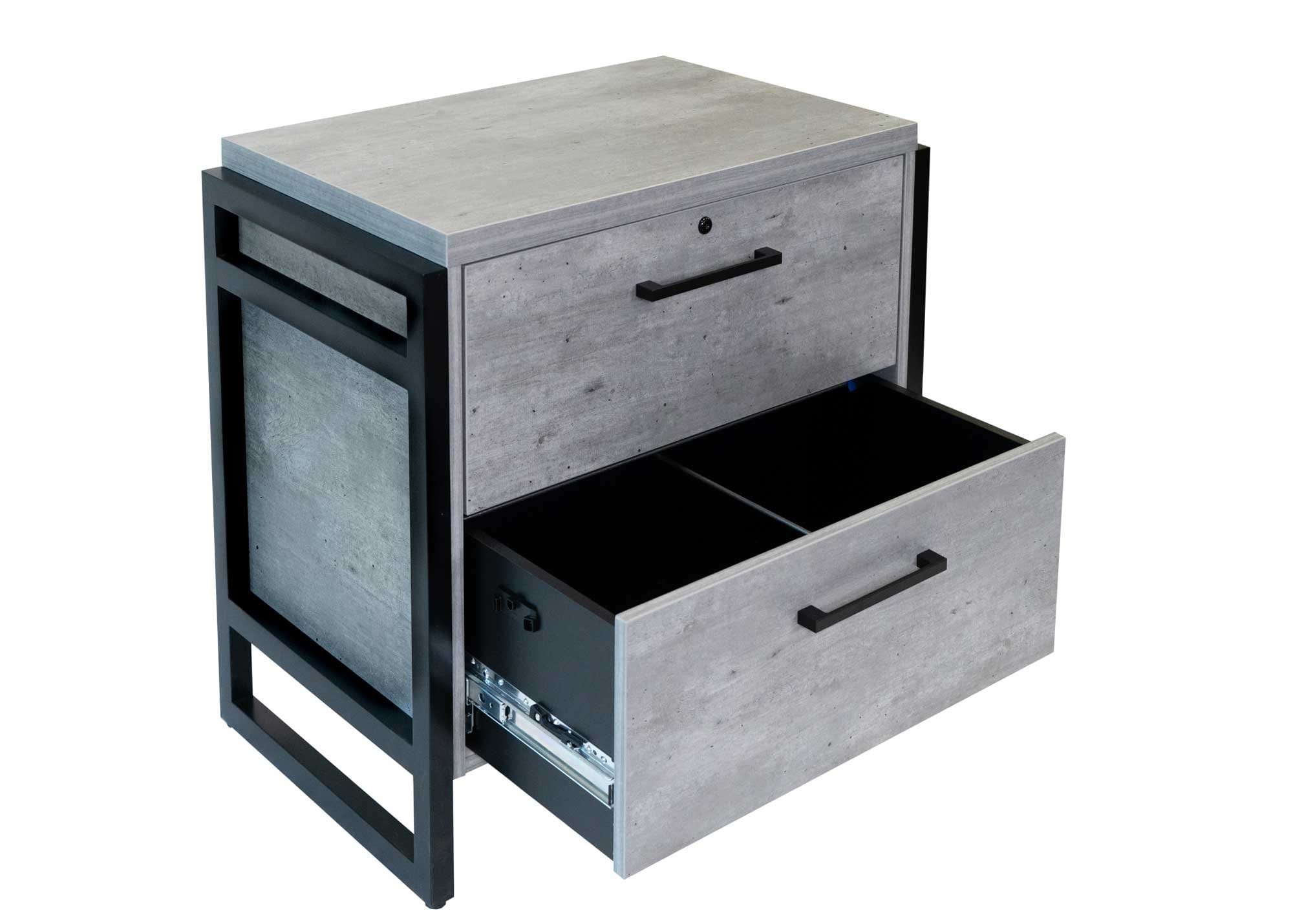Mason Lateral File by Martin Furniture, Concrete