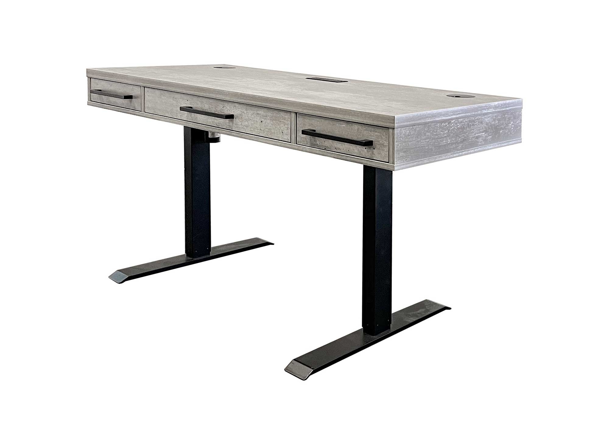 Mason Sit Stand Desk by Martin Furniture, Concrete