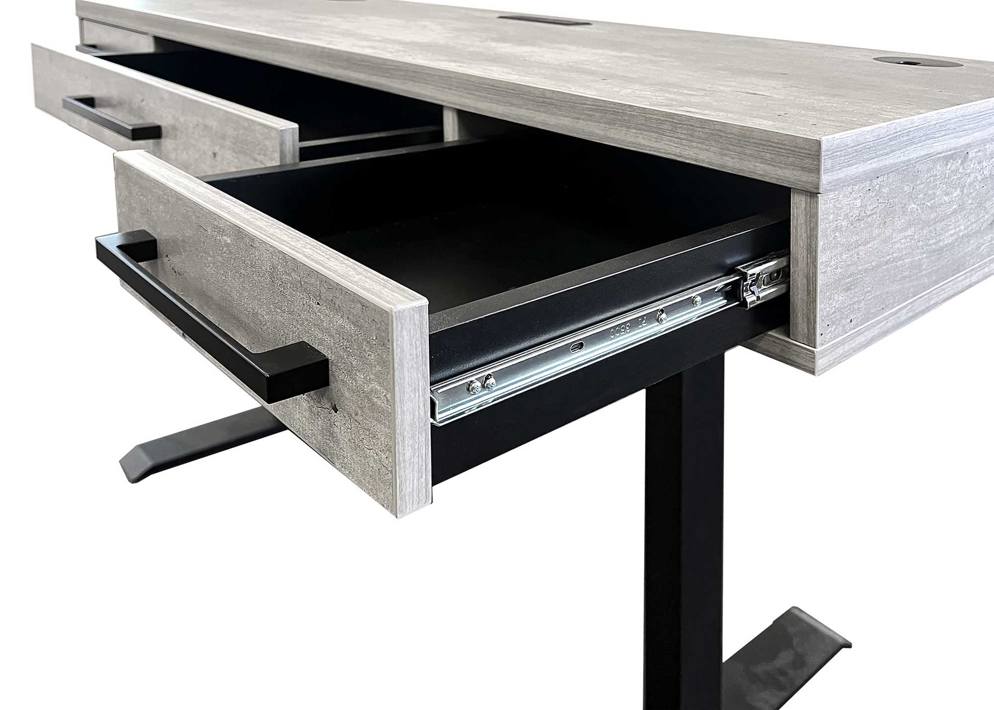 Mason Sit Stand Desk by Martin Furniture, Concrete