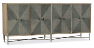Hooker Furniture Living Room Melange Zola Four-Door Credenza