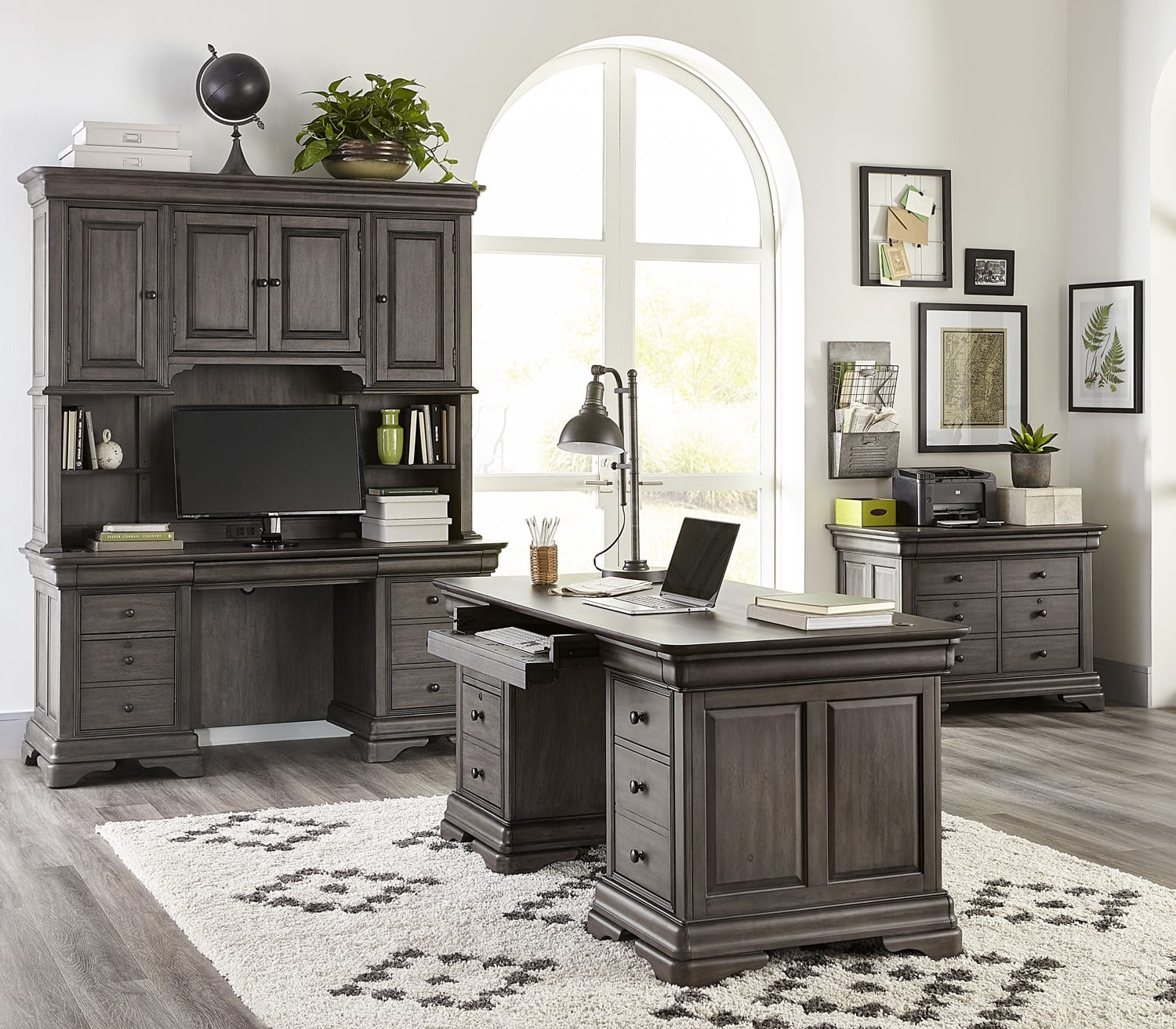 Sinclair 68" Executive Desk by Aspenhome, pieces sold separately