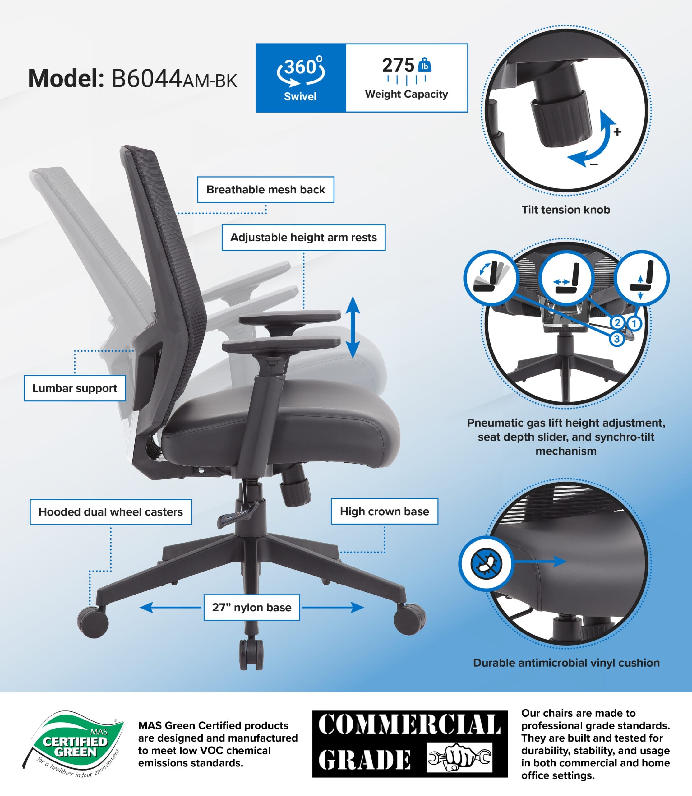 Boss Mesh Chair Task Chair