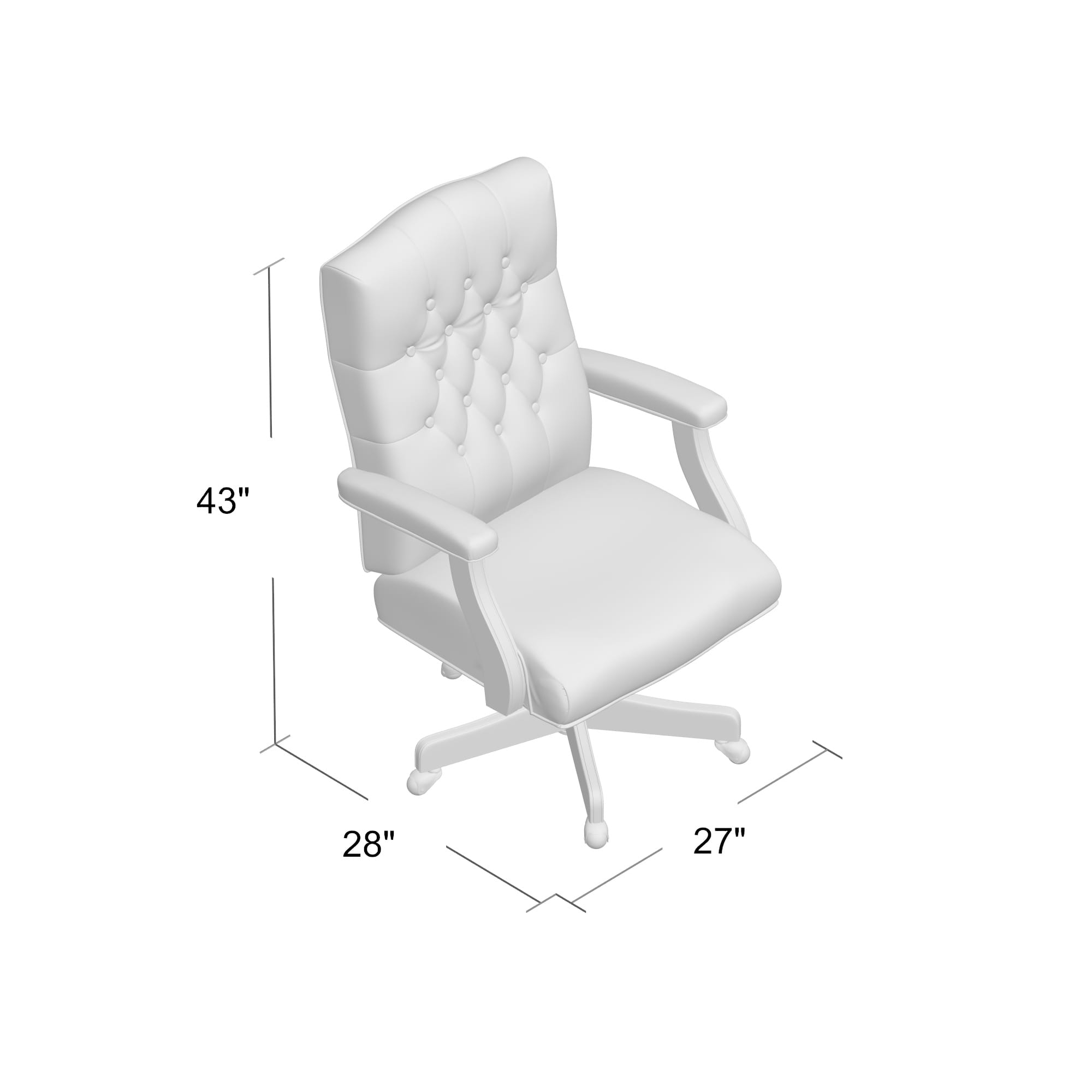 BOSS Executive Slate Grey Commercial Grade Linen Chair With Driftwood Finish Frame