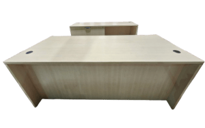 Used Laminate Desk Shell and Credenza Set