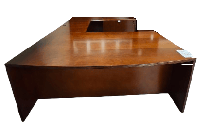 CLOSEOUT Cherryman U-Desk, Bowfront