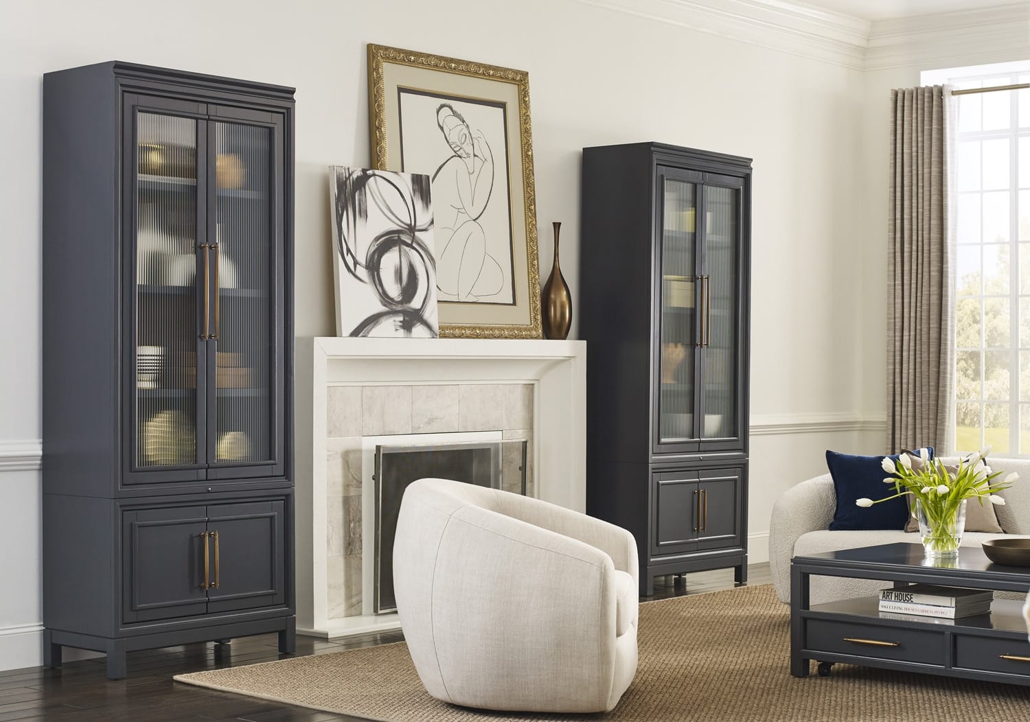 Alexander Pier/Display Cabinet by Aspenhome