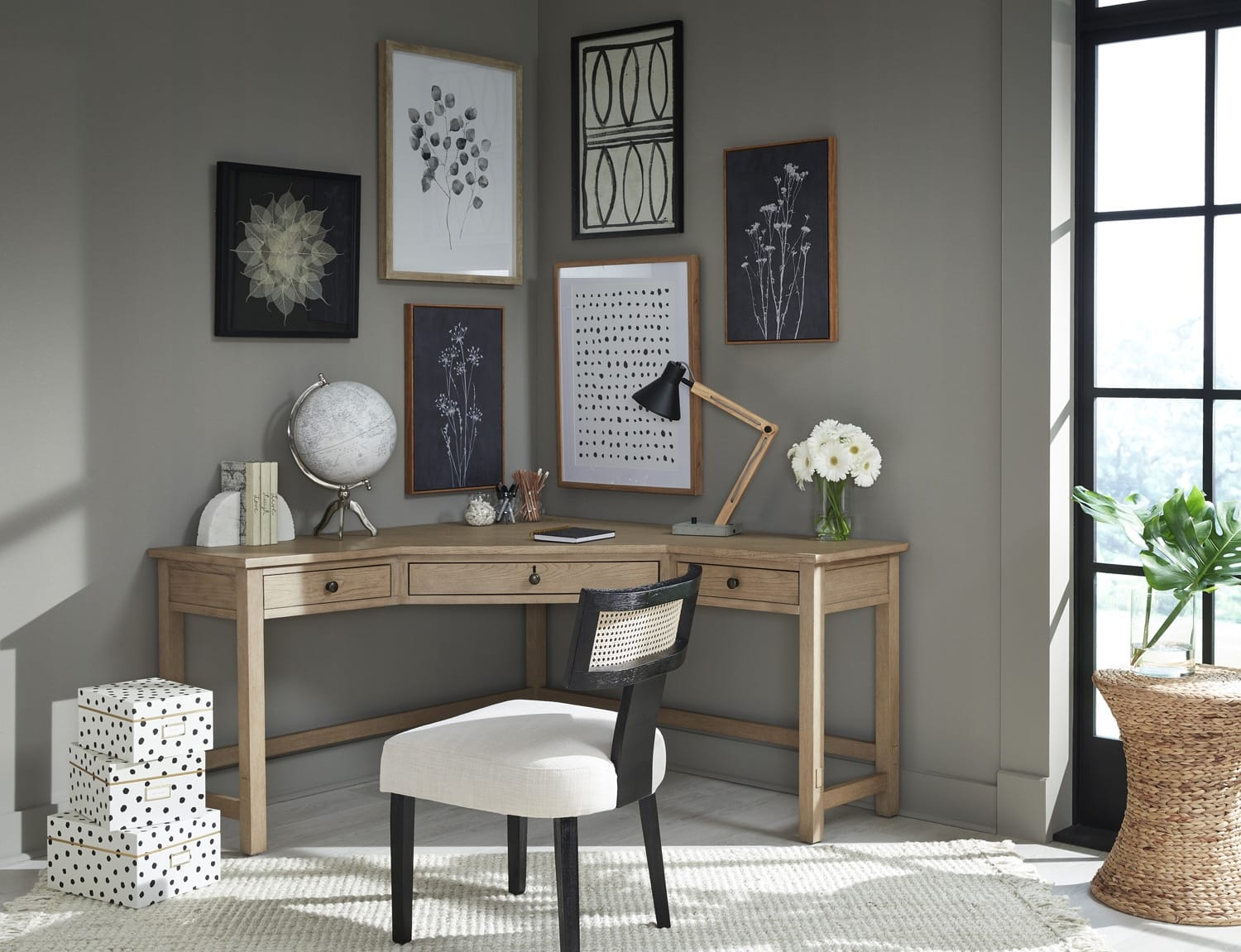 Emerson Corner Desk by Aspenhome