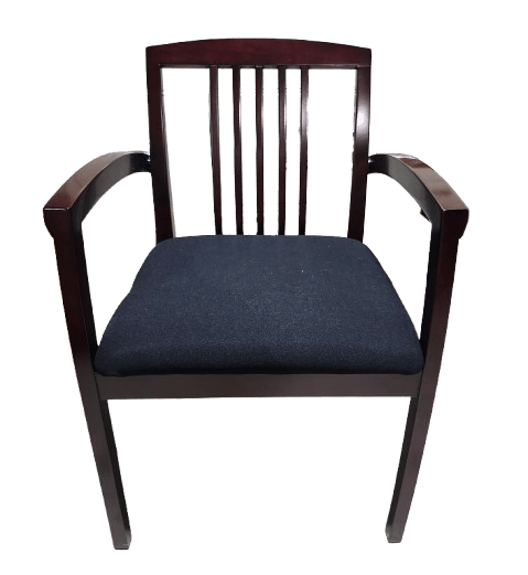 Closeout, Cherryman Jade Collection Guest Chair, Mahogany