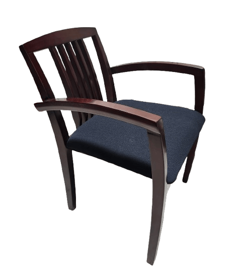 Closeout, Cherryman Jade Collection Guest Chair, Mahogany