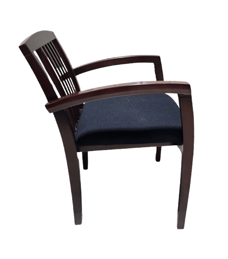 Closeout, Cherryman Jade Collection Guest Chair, Mahogany