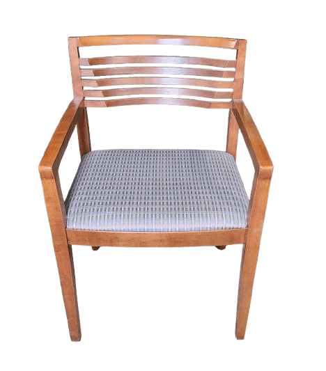 Preowned Guest Chair by Knoll, Blue and Taupe