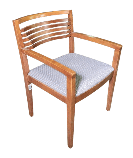 Preowned Guest Chair by Knoll, Blue and Taupe