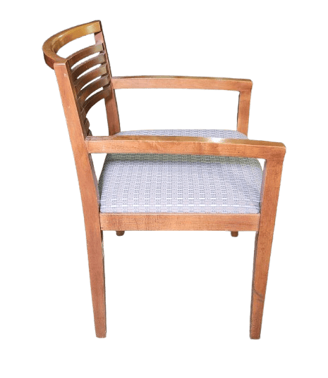 Preowned Guest Chair by Knoll, Blue and Taupe