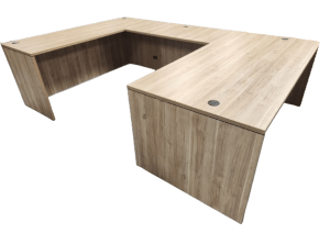 Laminate U-Shape Desk Shell, in Multiple Finishes