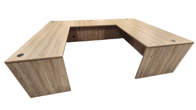Laminate U-Shape Desk Shell, in Multiple Finishes