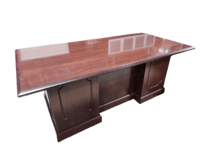 Preowned Mahogany Executive Desk by HON