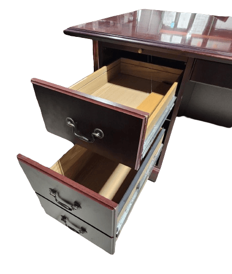 Preowned Mahogany Executive Desk by HON