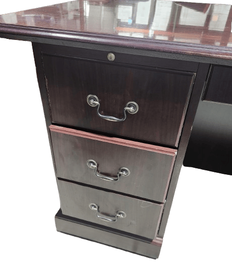 Preowned Mahogany Executive Desk by HON