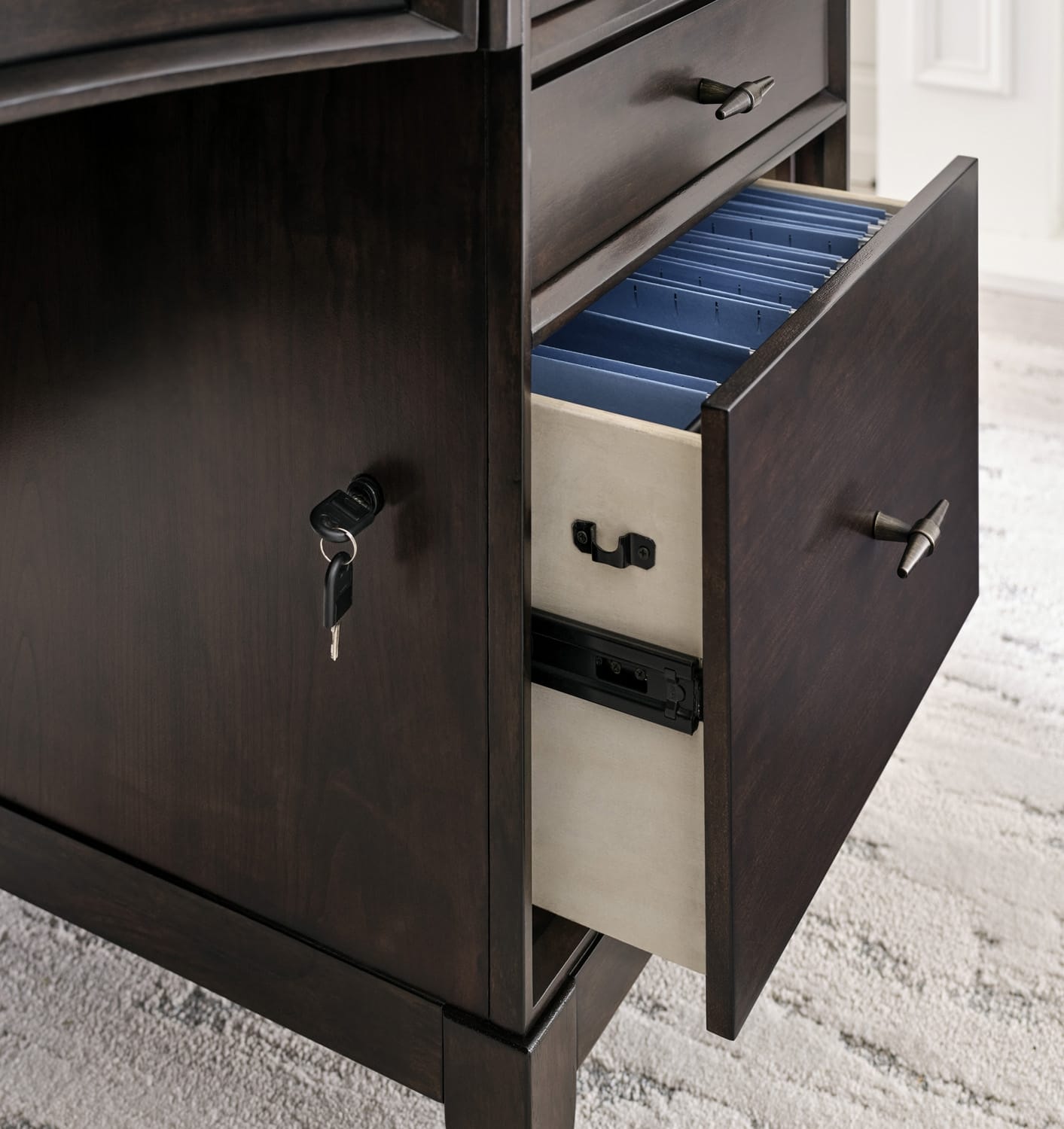 Sutton 66" Curved Executive Desk by Aspenhome