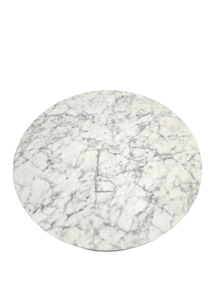Preowned Faux Marble-Top Pedestal Table
