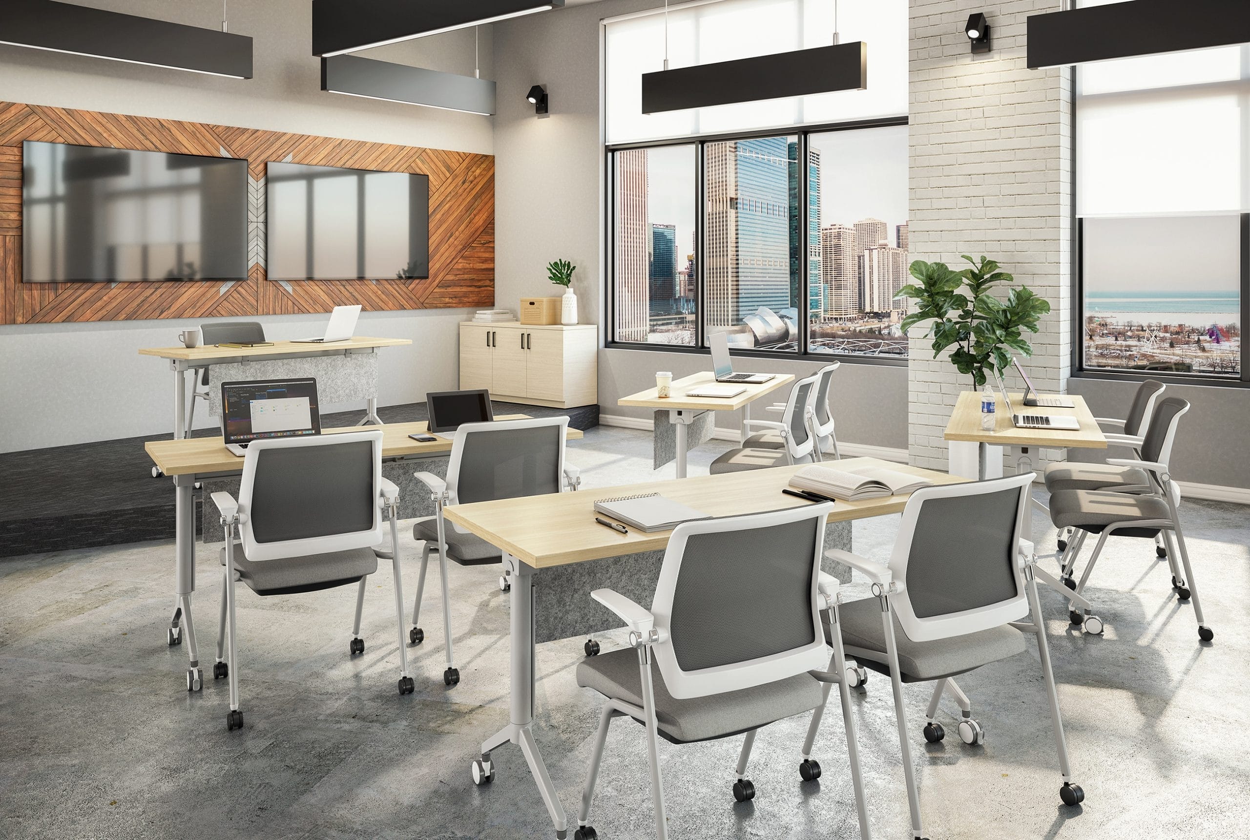 Element Flex Guest Chair, White/Gray