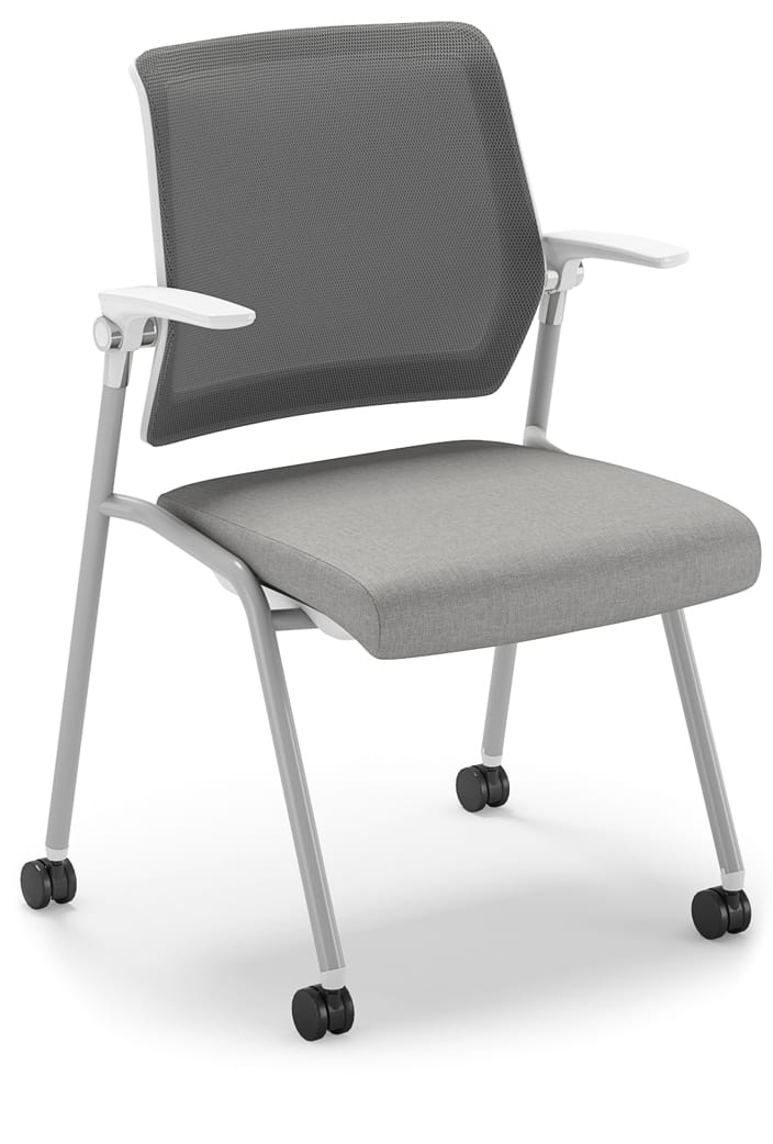 Element Flex Guest Chair, White/Gray