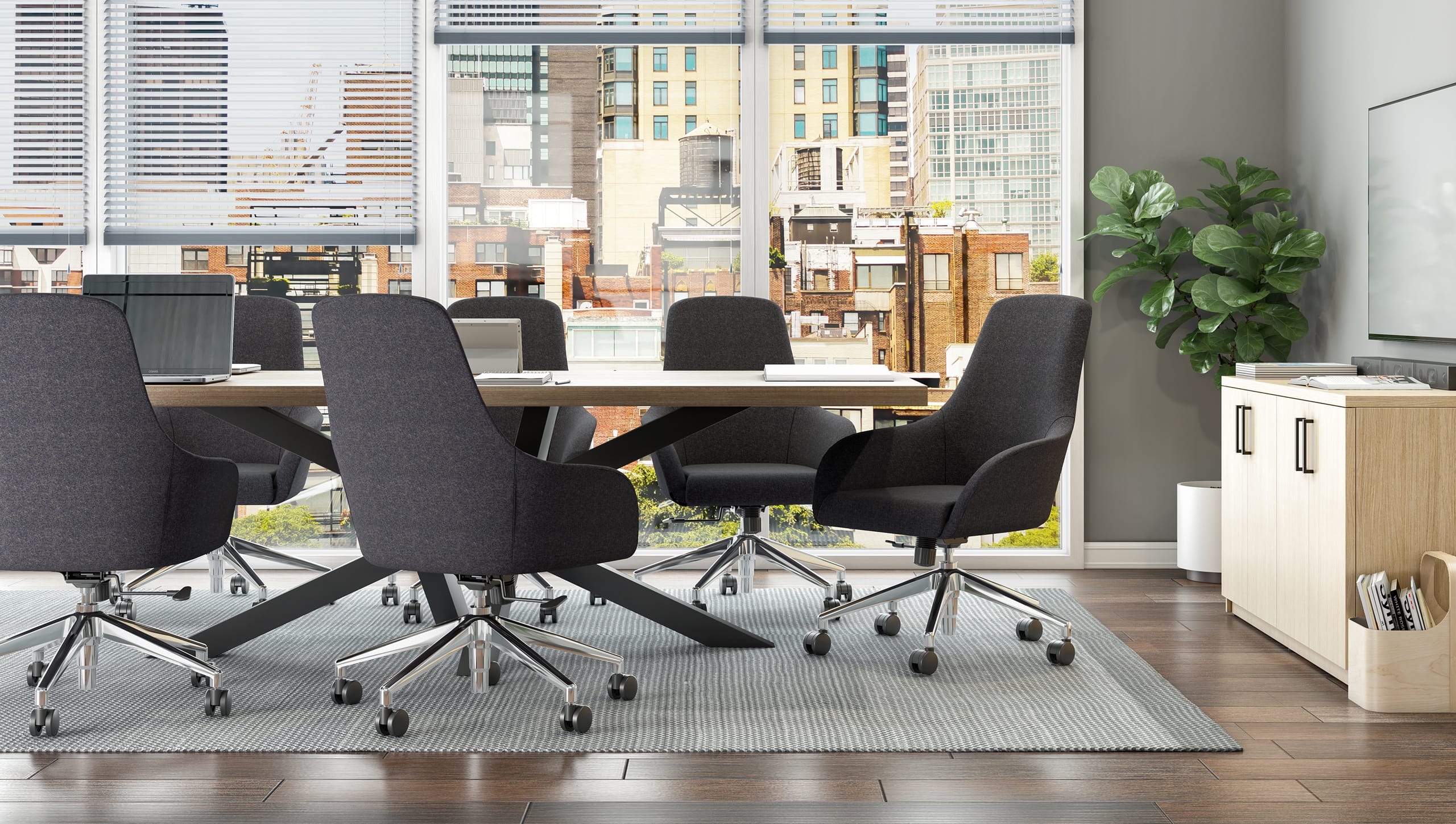 Element Ashlee Task Chair, Dark Gray